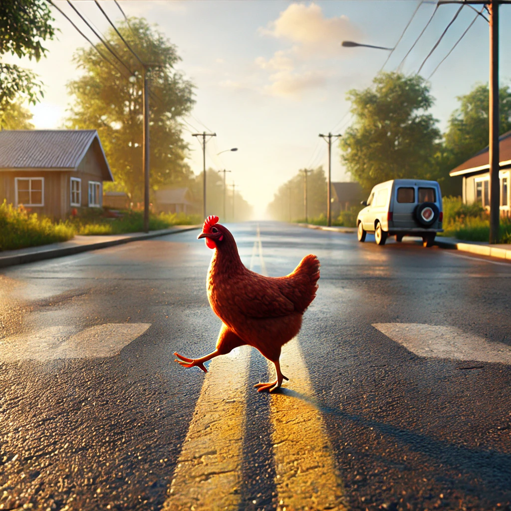 Chicken Crossing Road Game Image